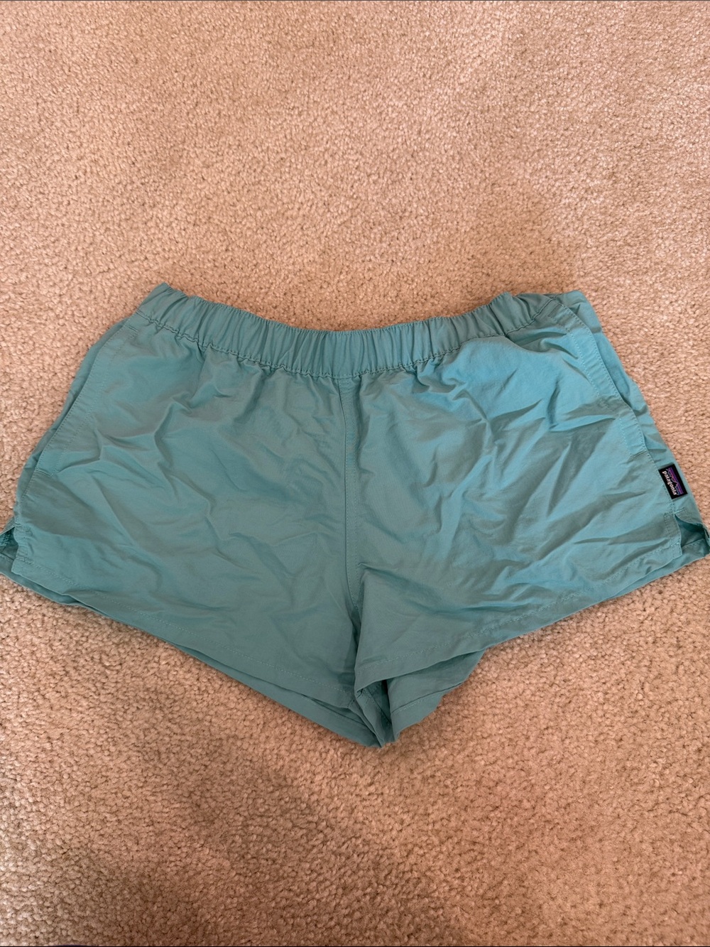 Patagonia Women's Teal Athletic Running / casual Shorts